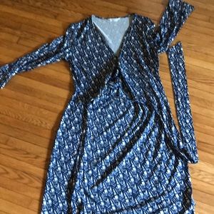 Vintage DVF Julian wrap dress s10